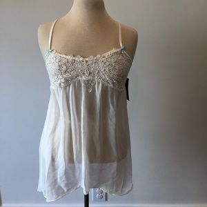 White 2 piece Chemise and Thong